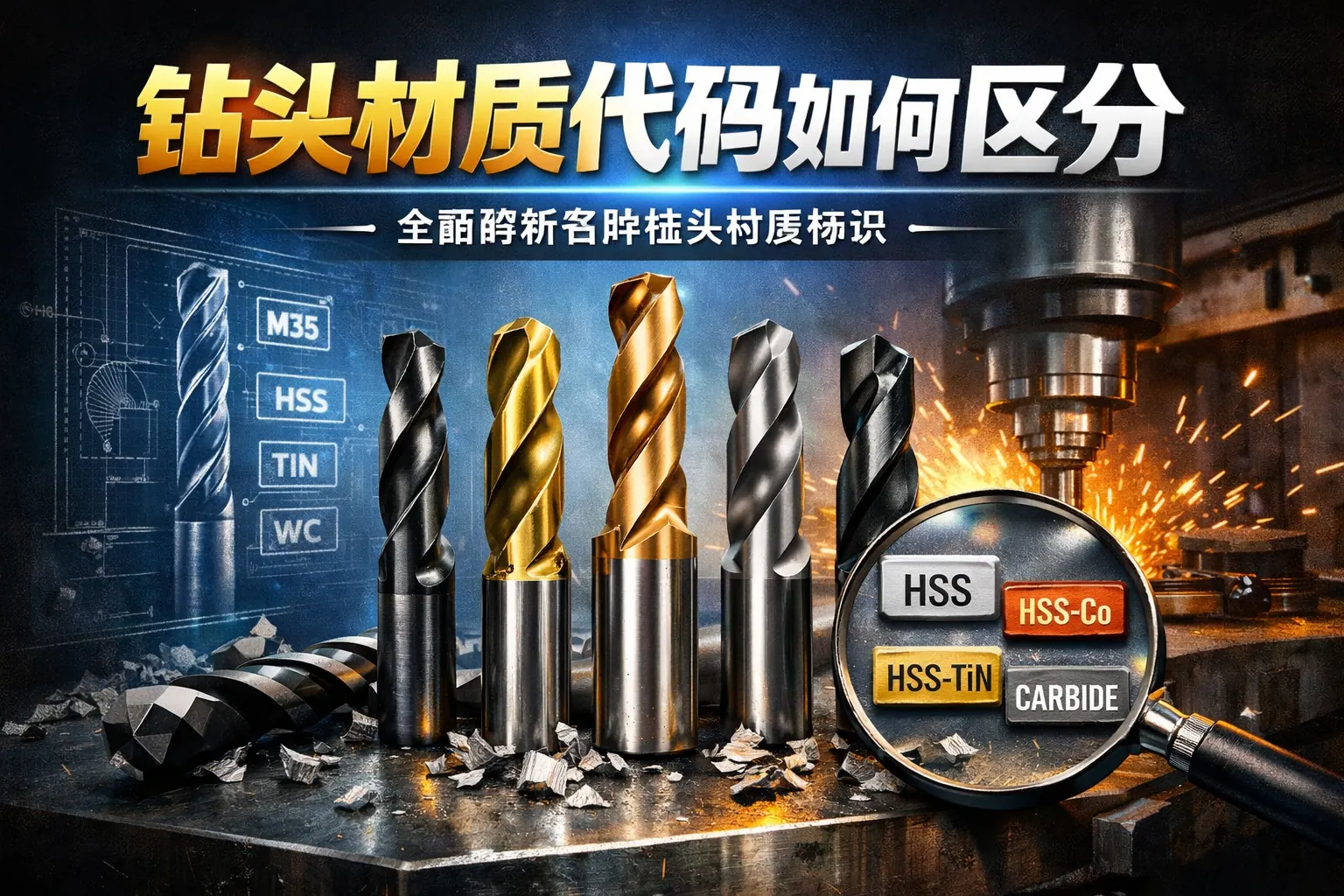 钻头材质代码如何区分