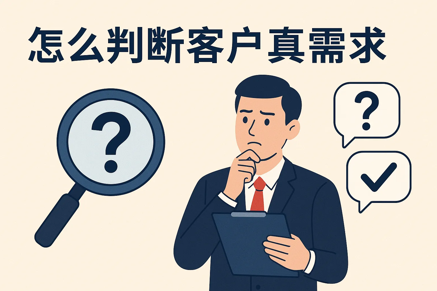 怎么判断客户真实需求