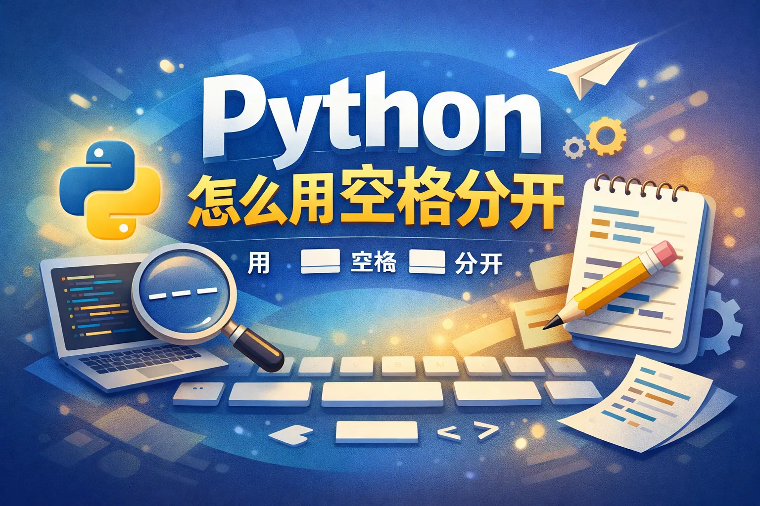 python怎么用空格分开
