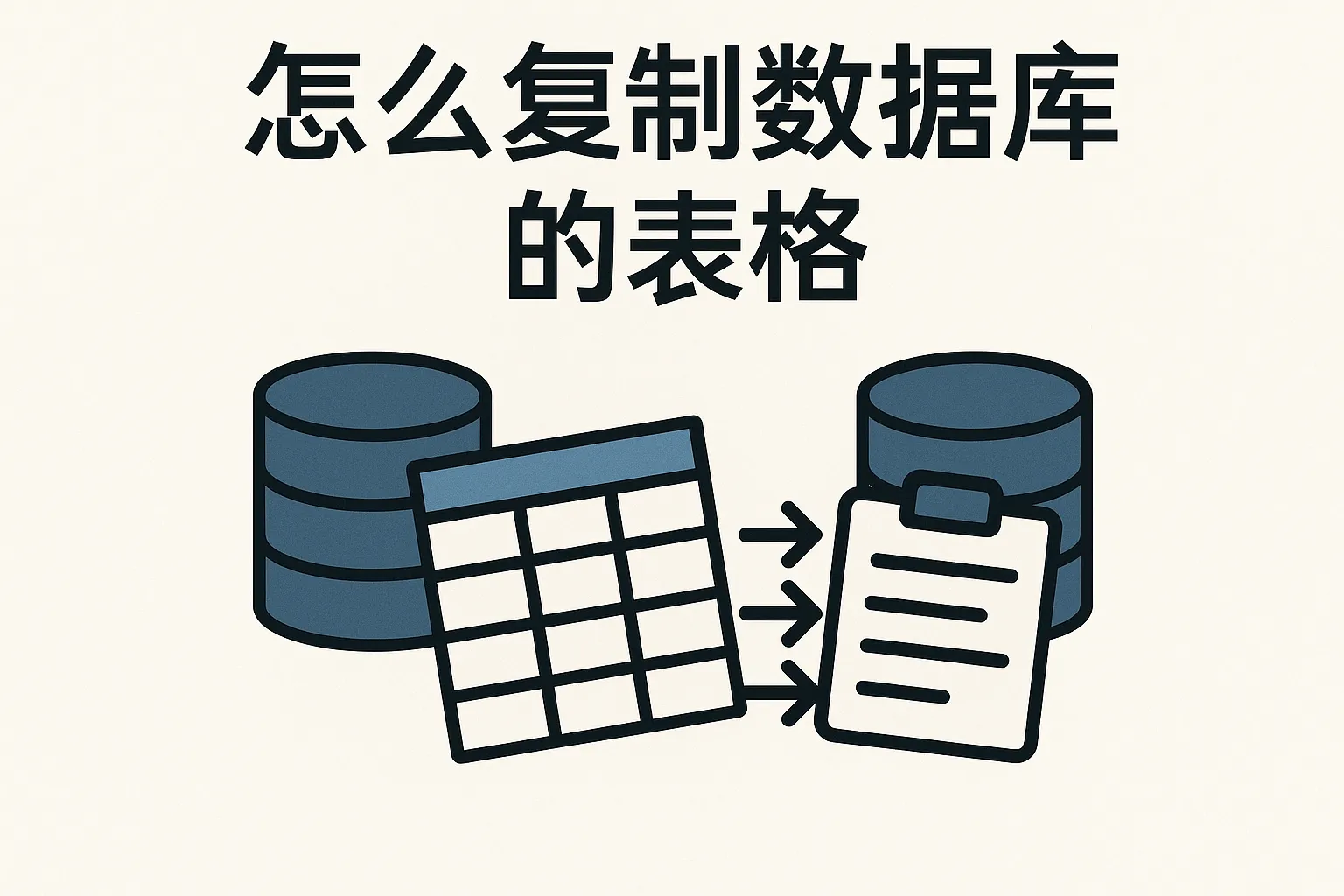 怎么复制数据库的表格