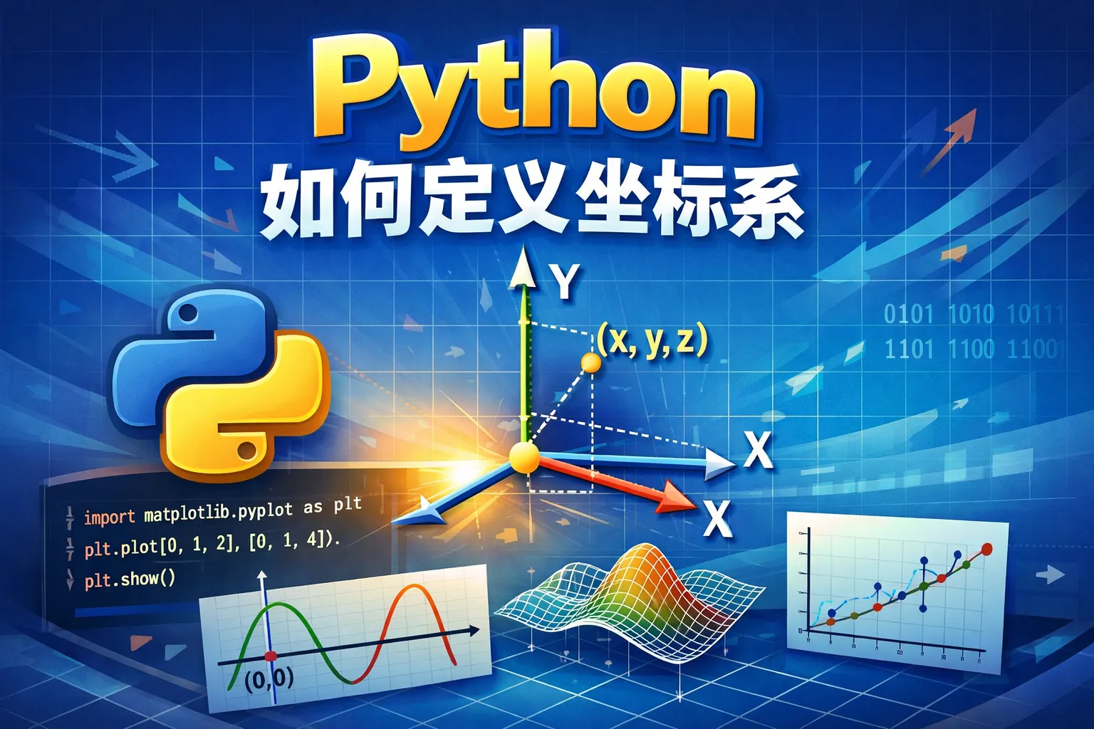 python如何定义坐标系