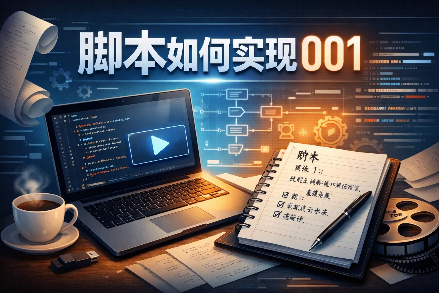 脚本如何实现001