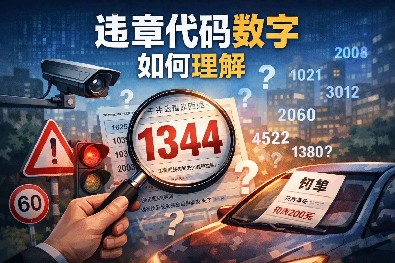 违章代码数字如何理解