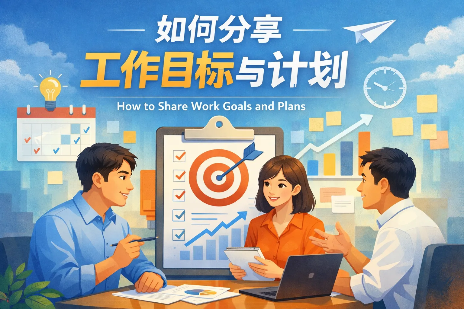 如何分享工作目标与计划