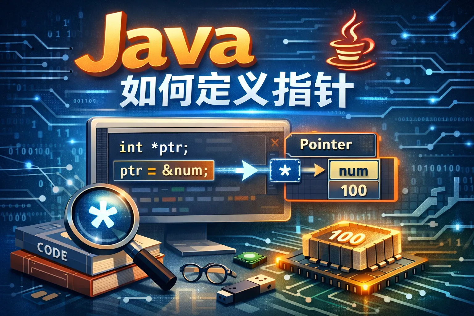 java 如何定义指针