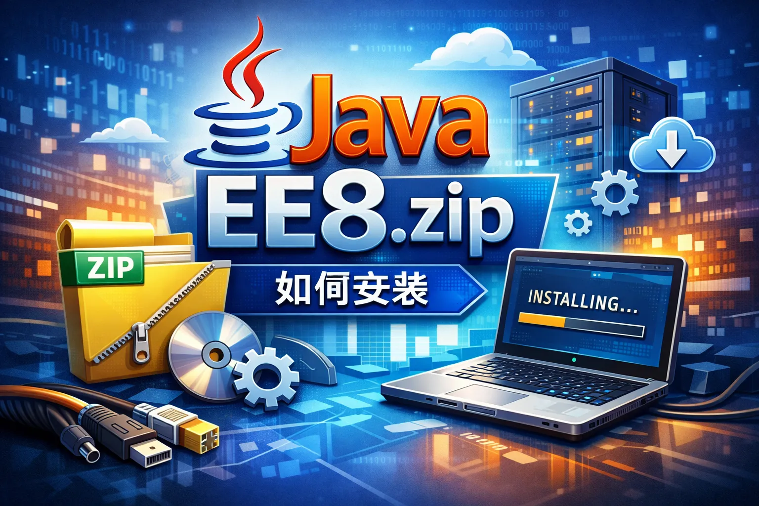 java ee8.zip如何安装