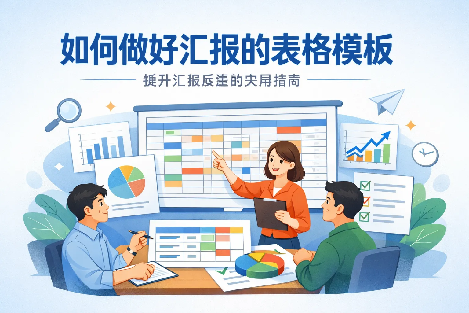 如何做好汇报的表格模板