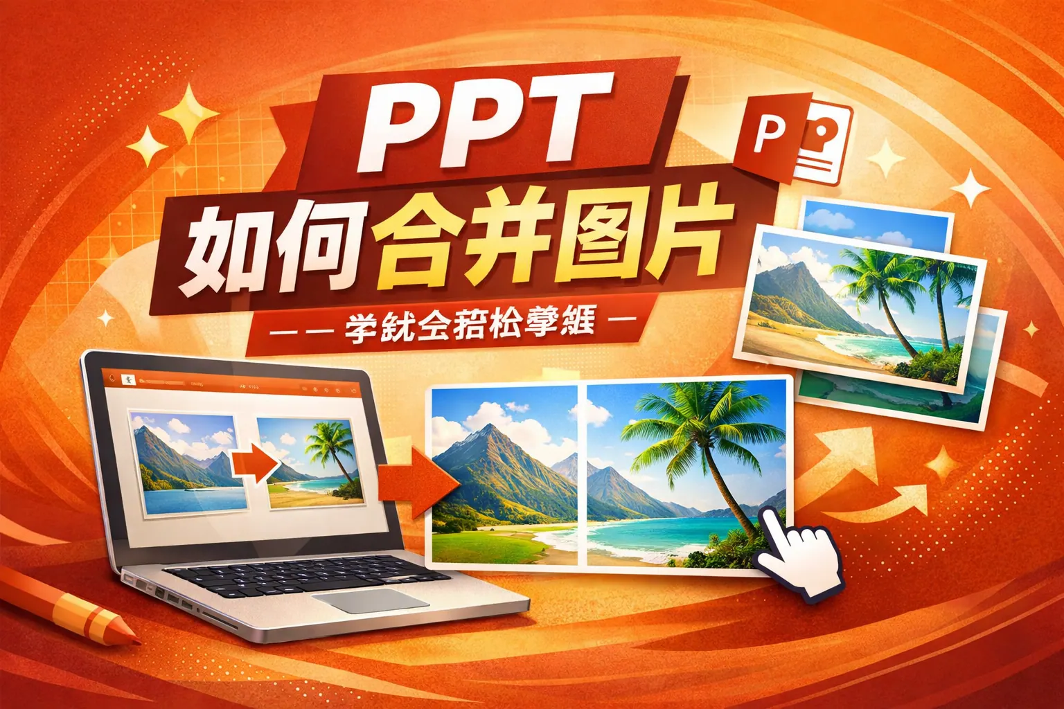 ppt如何合并图片