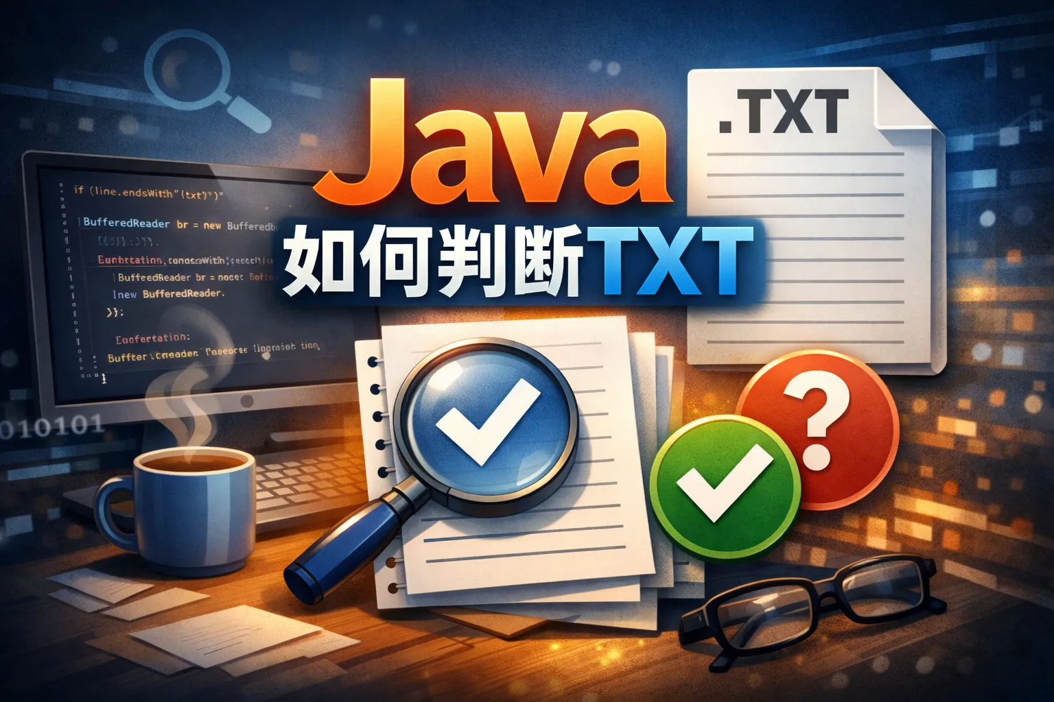 java如何判断txt