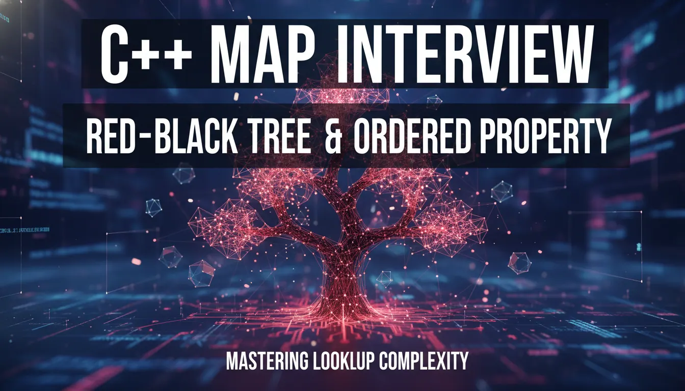 C++ map 面试题如何回答更像有经验:红黑树、有序性和查找复杂度的薄弱点补救