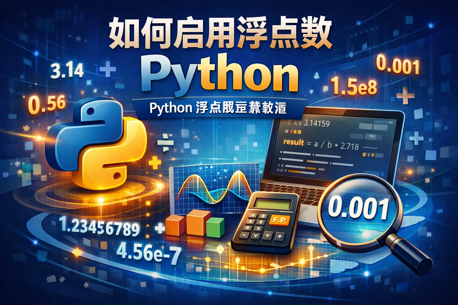 如何启用浮点数python
