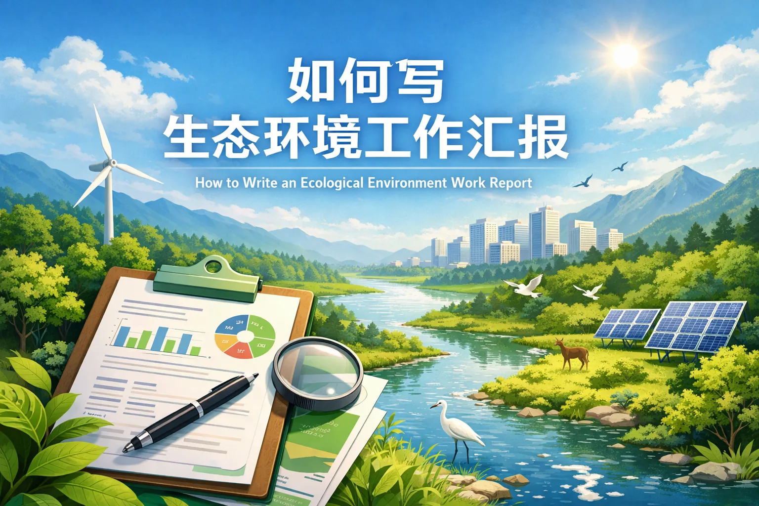 如何写生态环境工作汇报