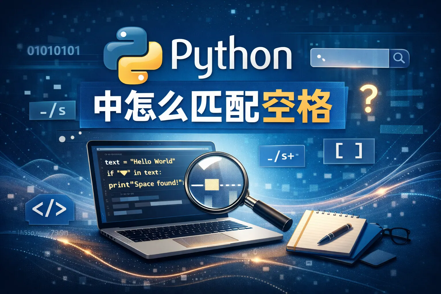python中怎么匹配空格