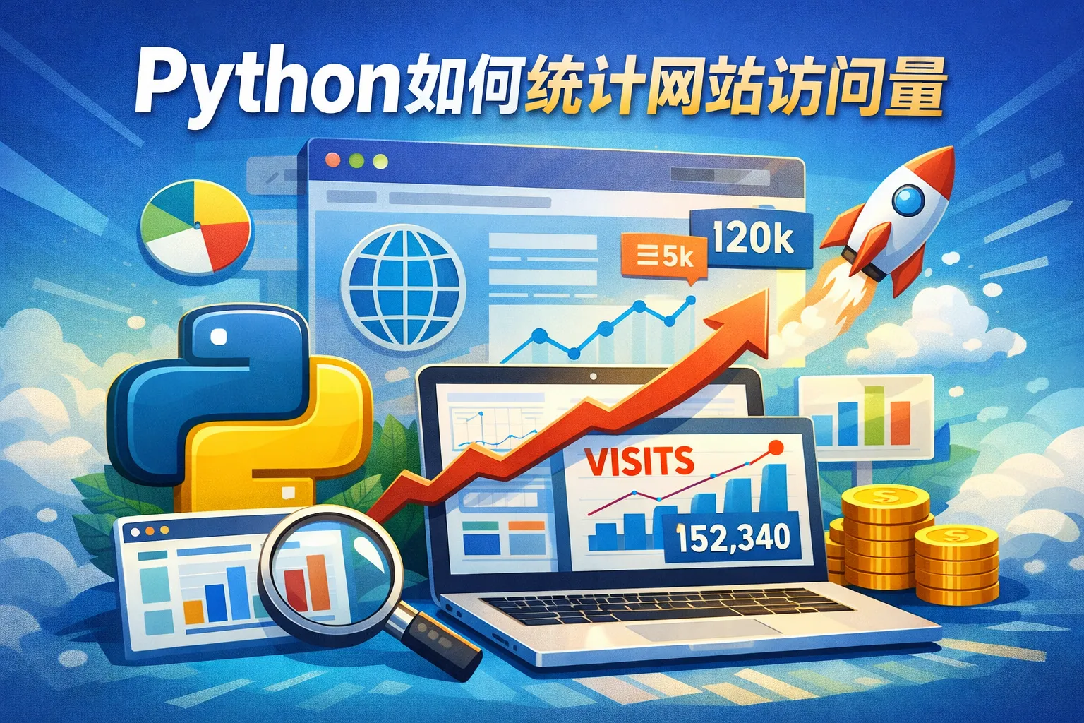 python如何统计网站访问量