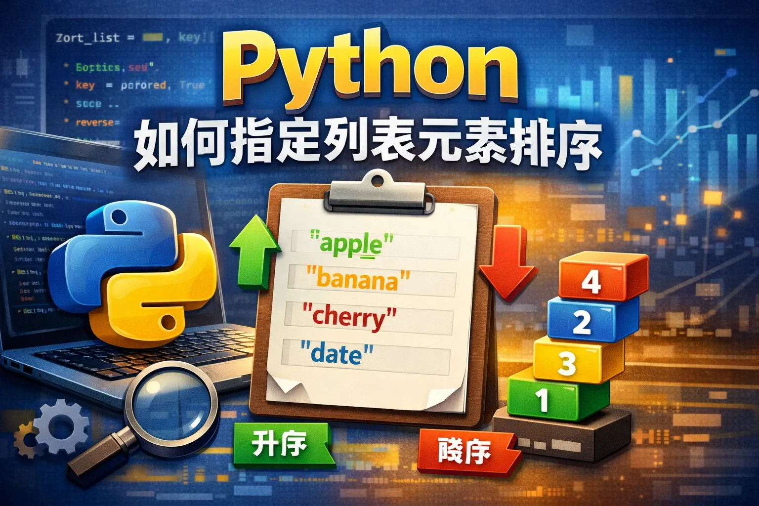 python如何指定列表元素排序