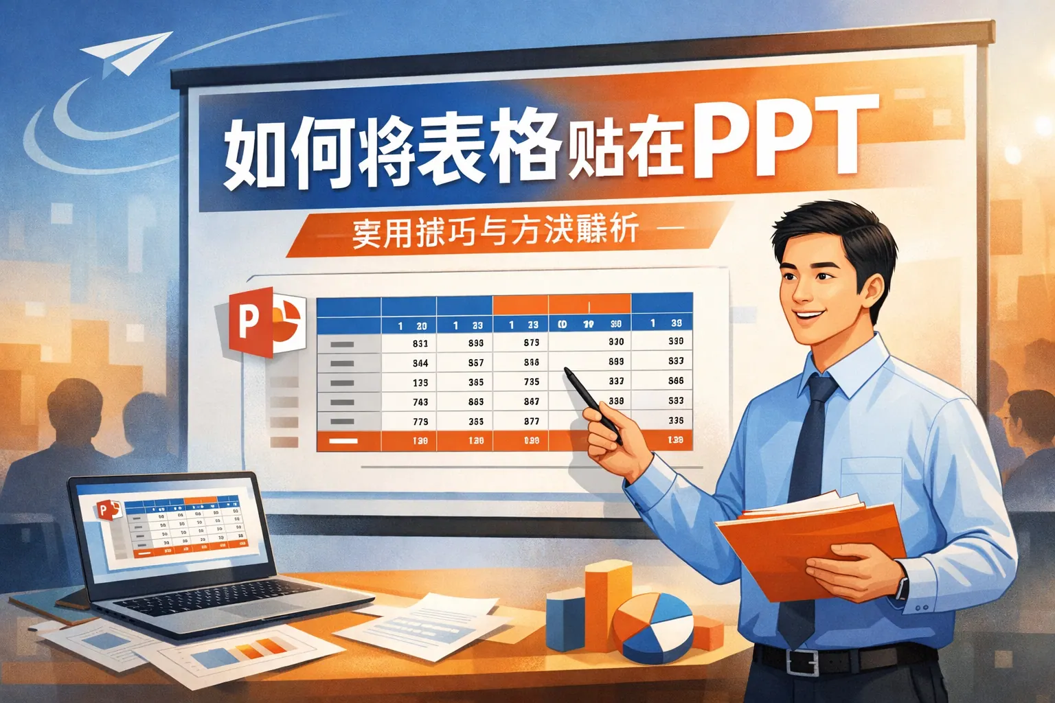 如何讲表格贴在ppt