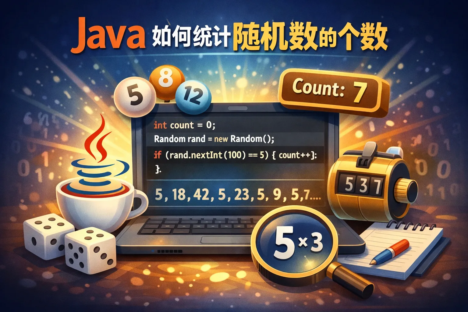 java如何统计随机数的个数