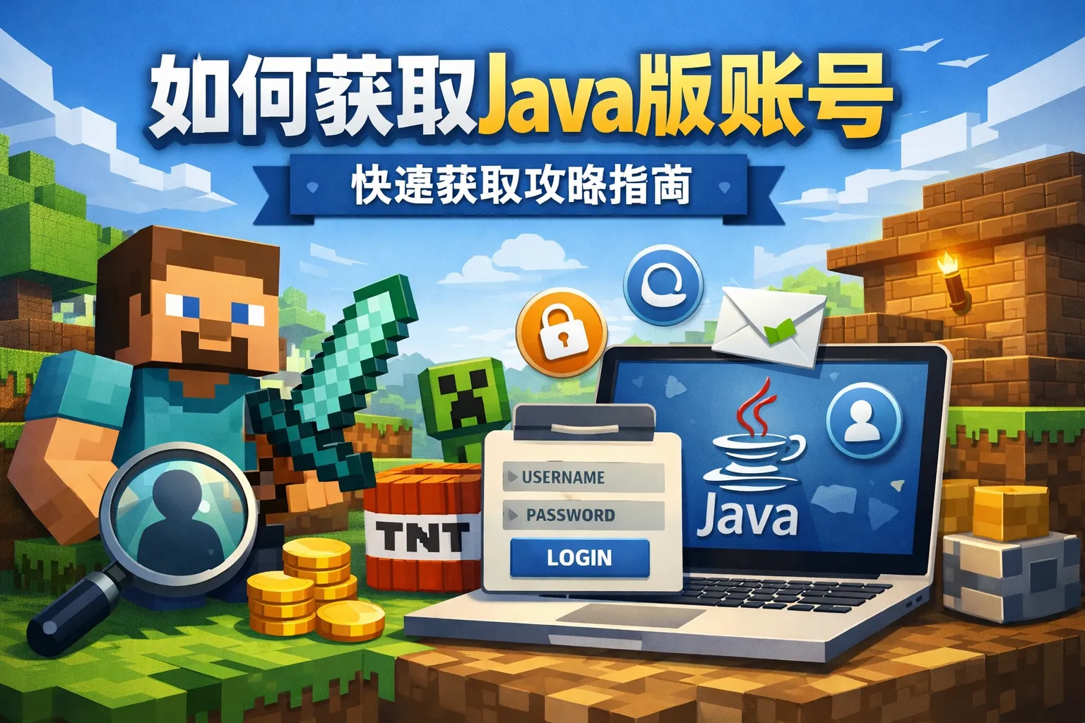 如何获取java版账号