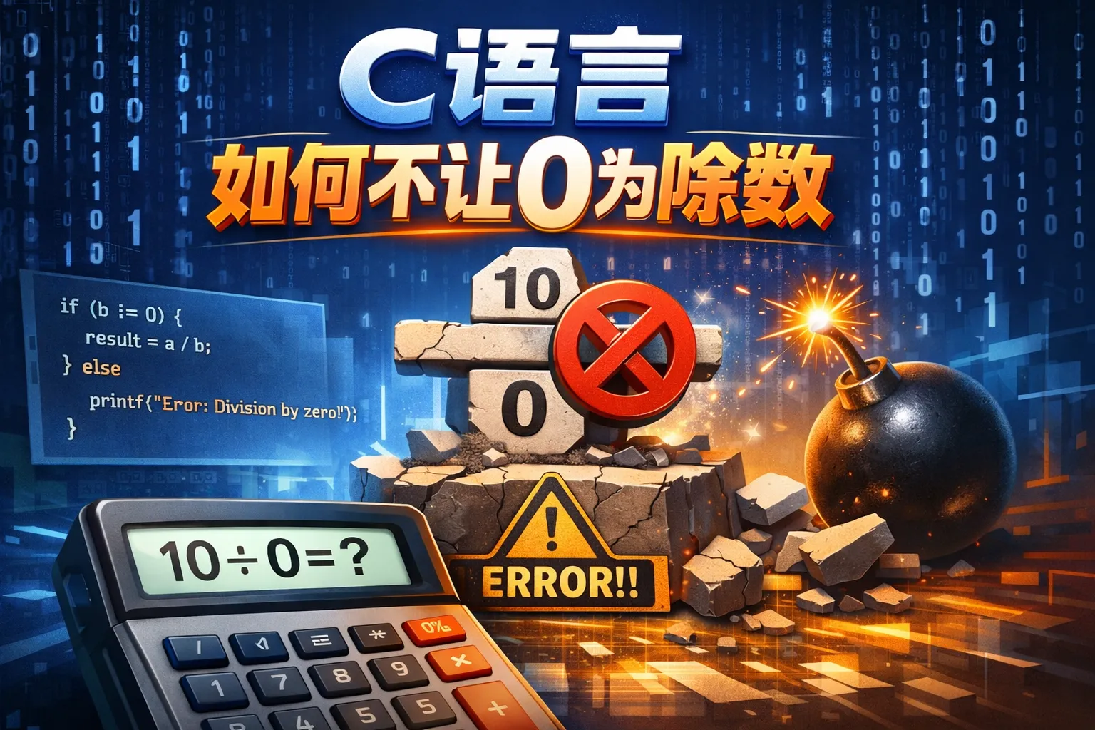 c语言如何不让0为除数