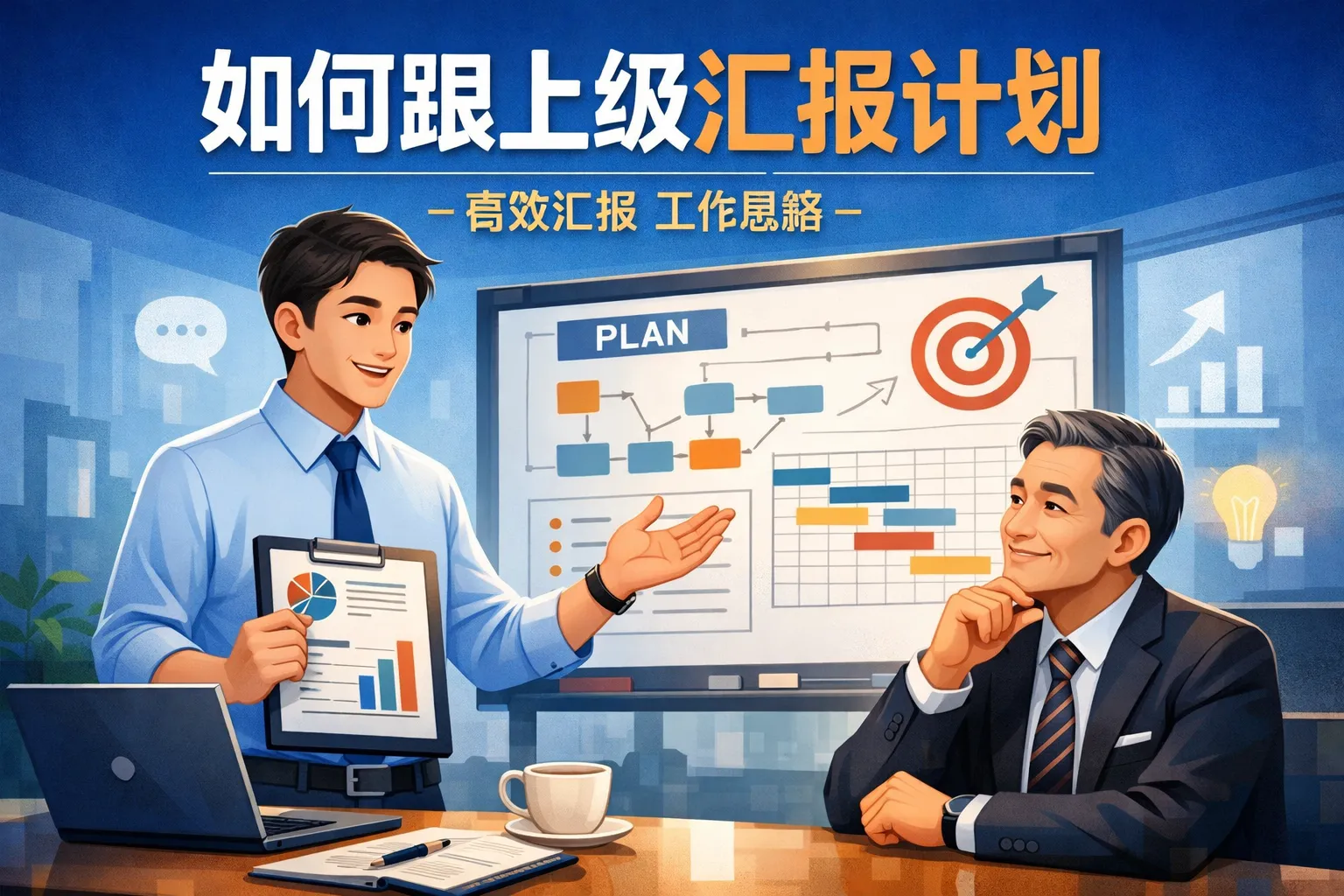 如何跟上级汇报计划