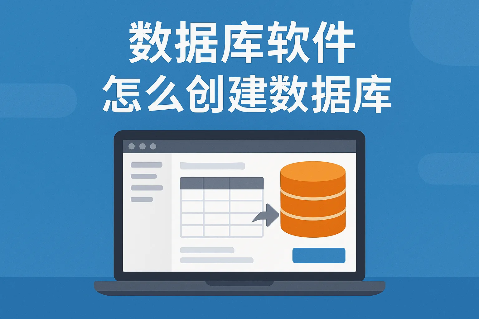 数据库软件怎么创建数据库