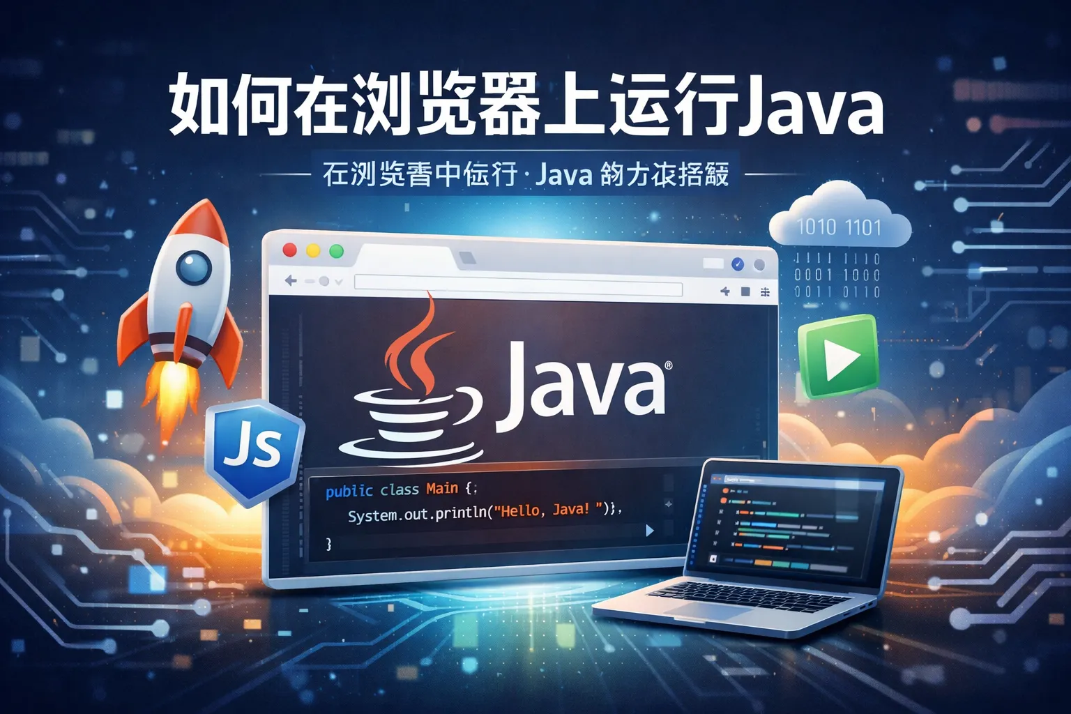 如何在浏览器上运行java