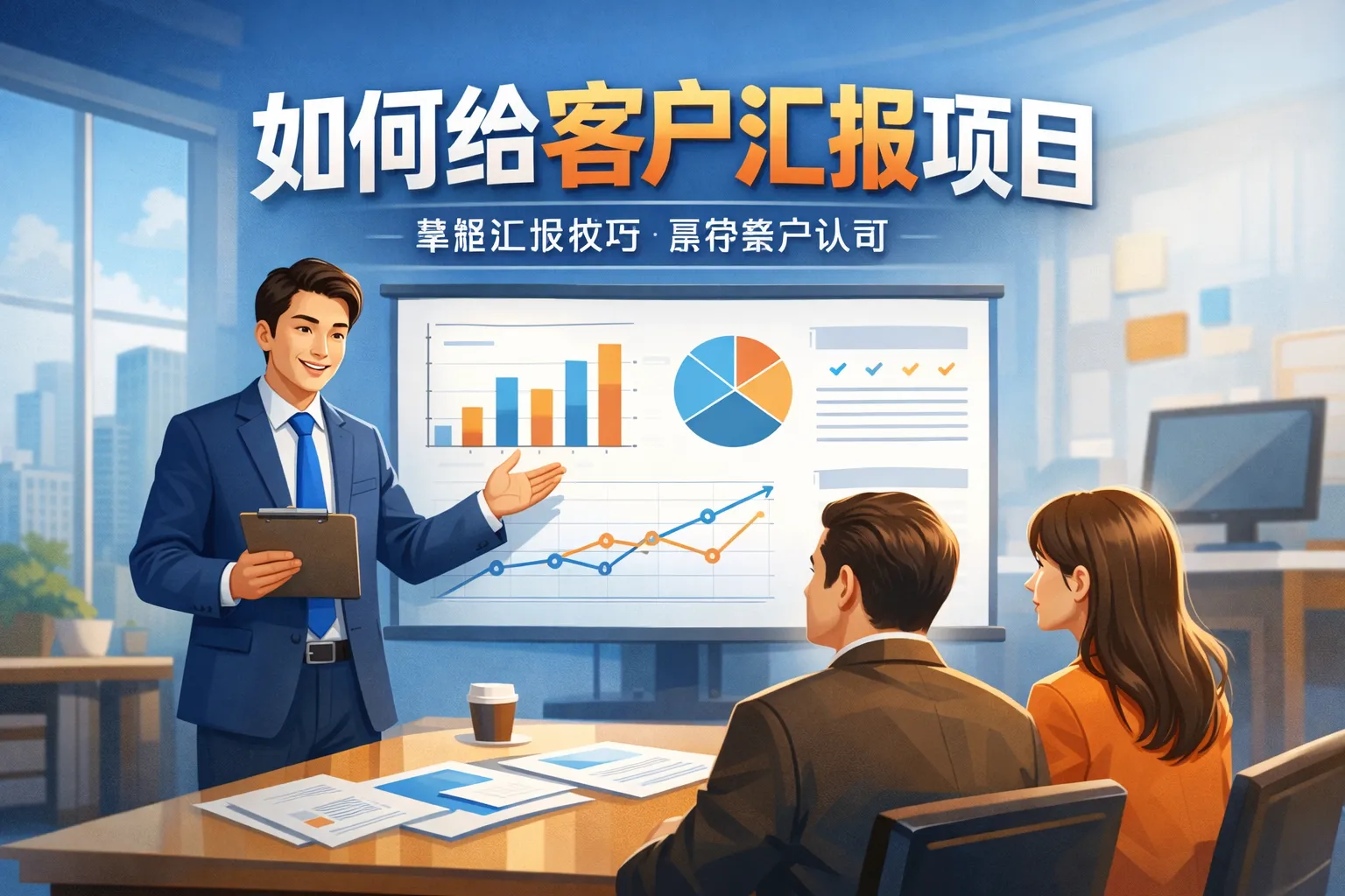 如何给客汇报项目