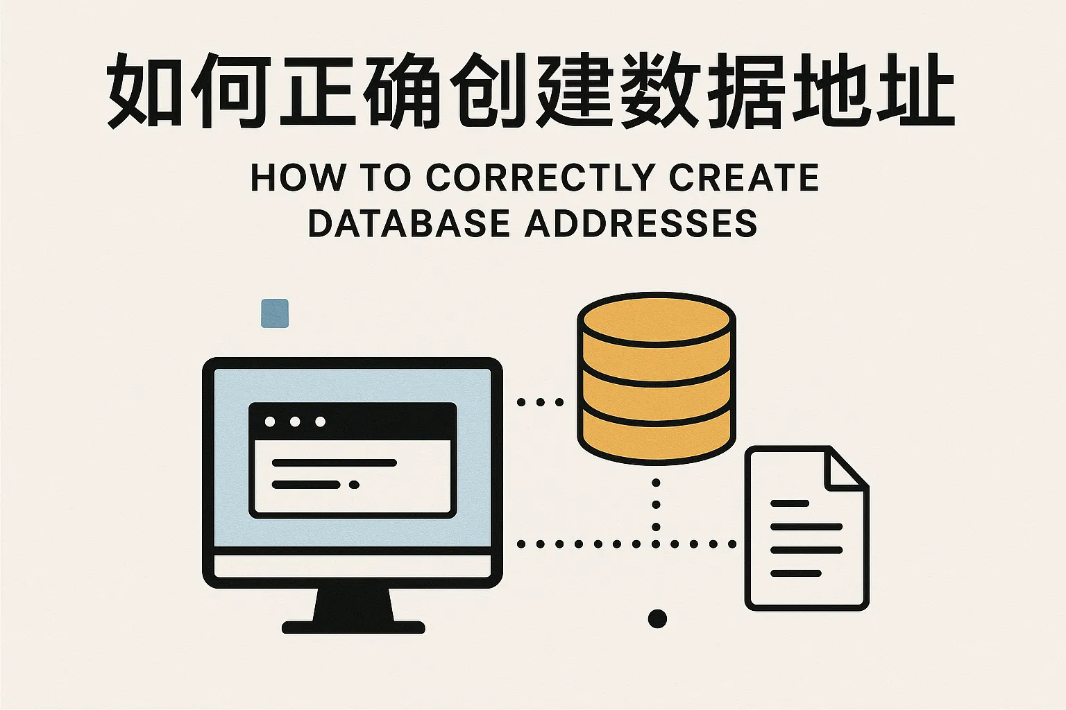 怎么正确创建数据库地址