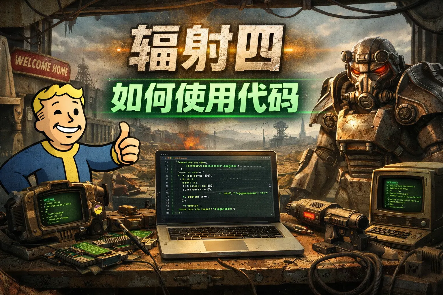 辐射四如何使用代码