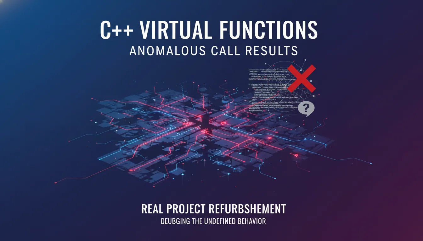 C++ 使用虚函数时虚函数调用结果异常如何定位:真实项目里的重构复盘