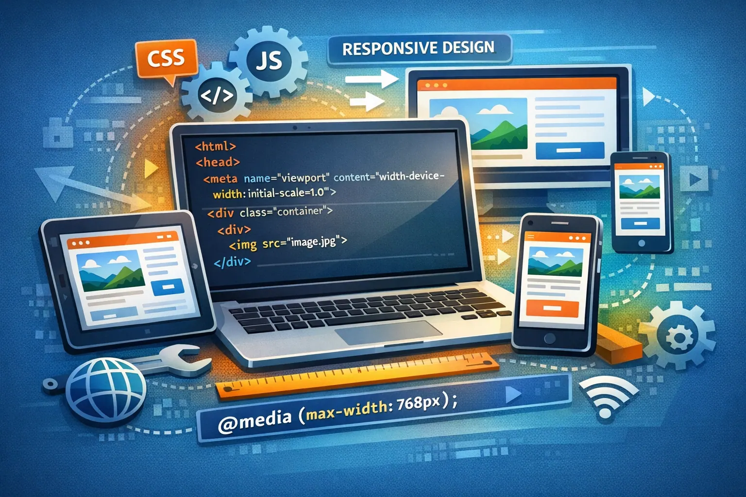 html代码如何适配