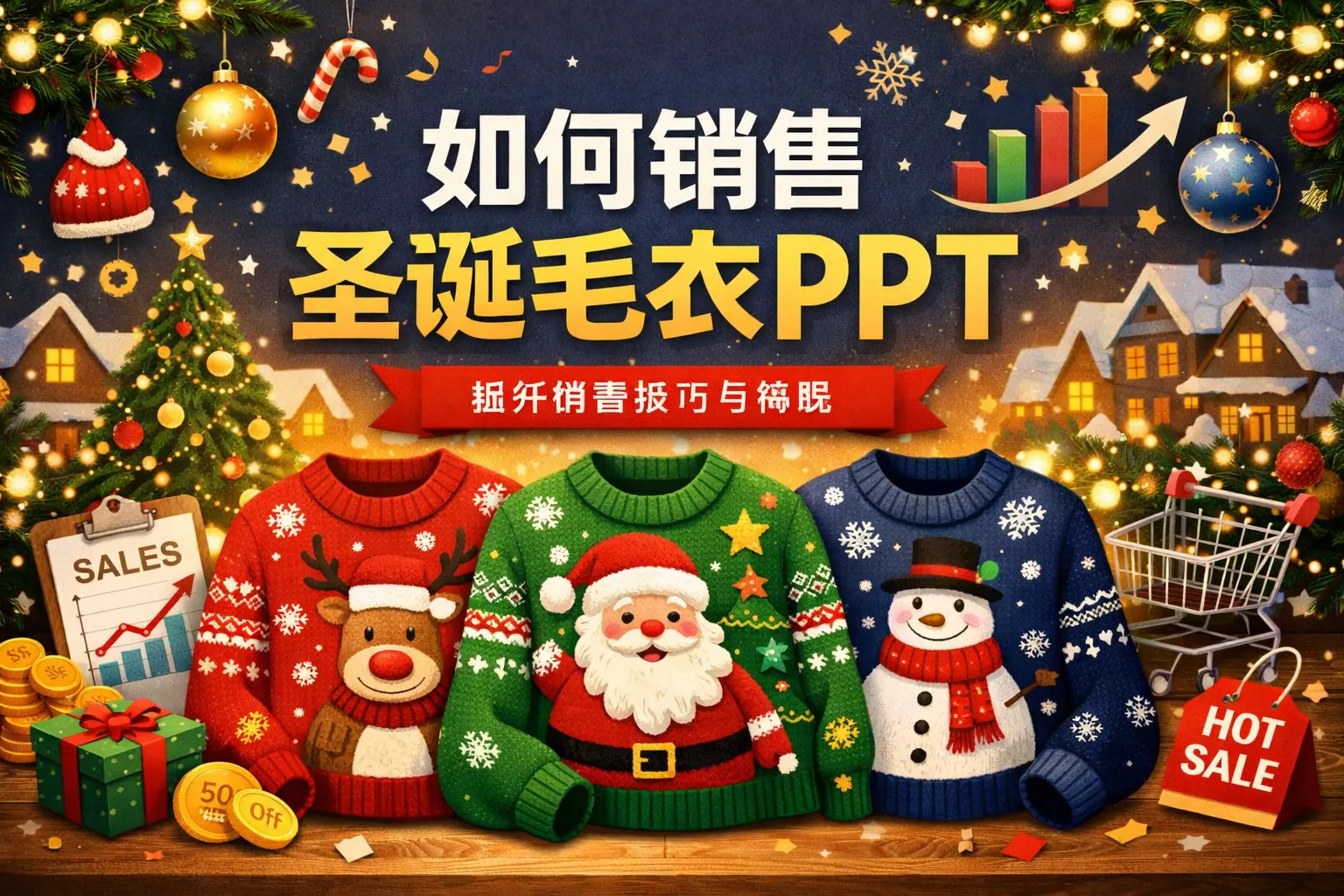 如何销售圣诞毛衣PPT