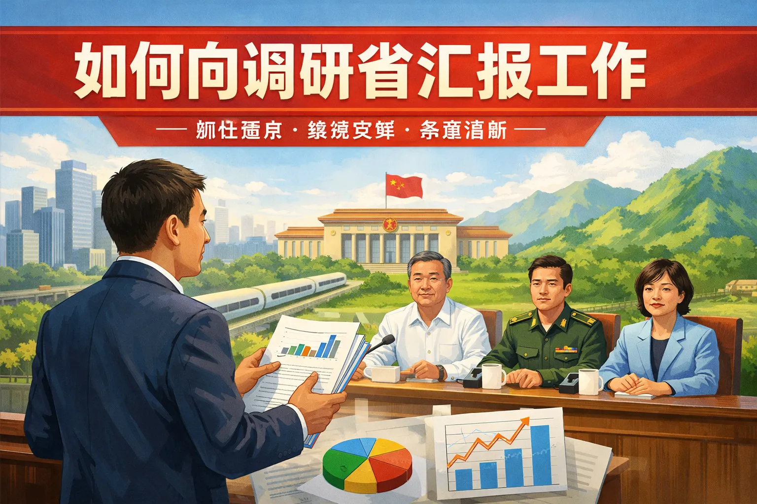 如何向调研省汇报工作