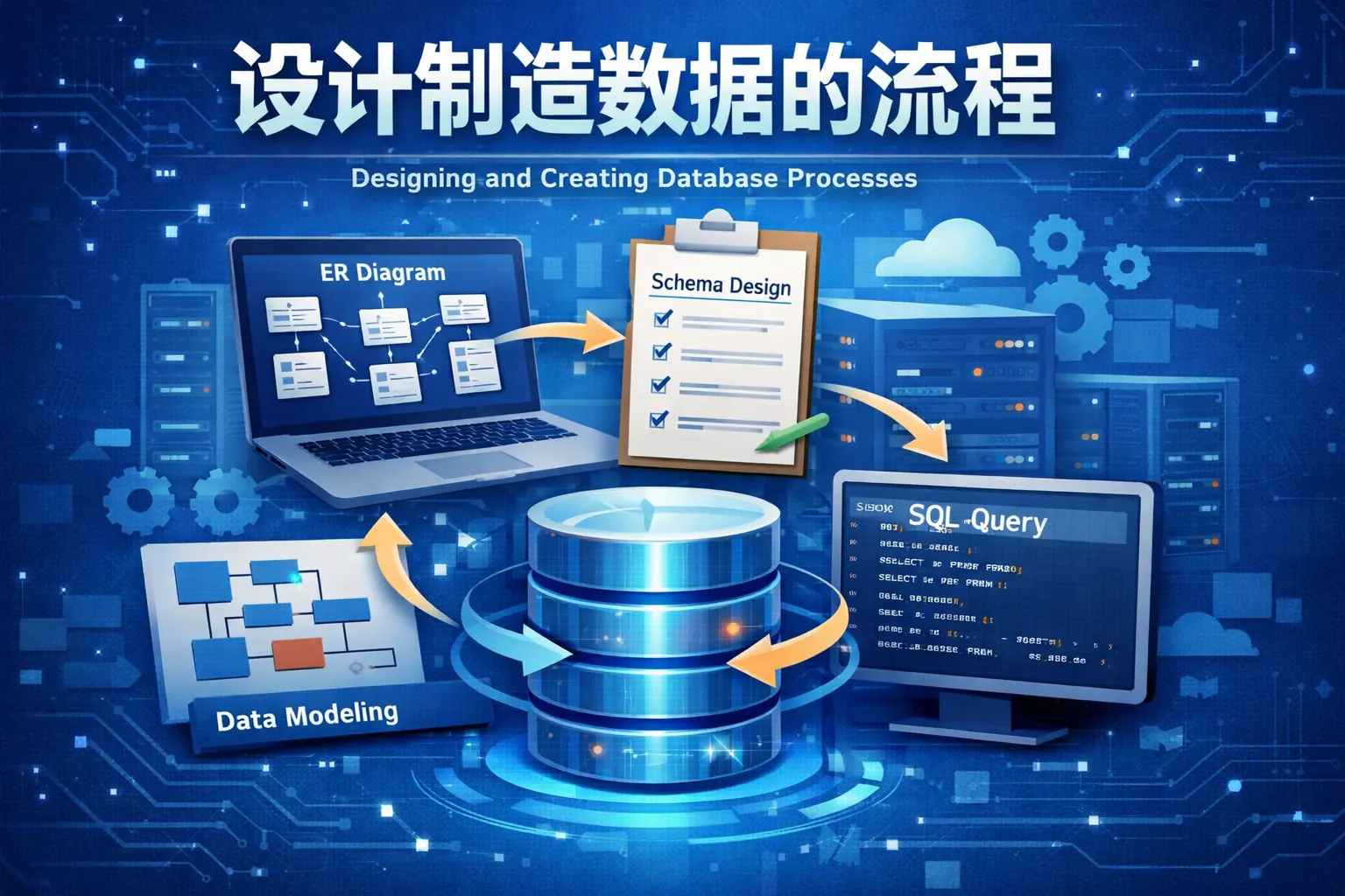 设计制造数据库的流程是