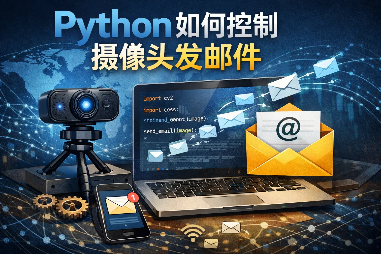 python如何控制摄像头发邮件