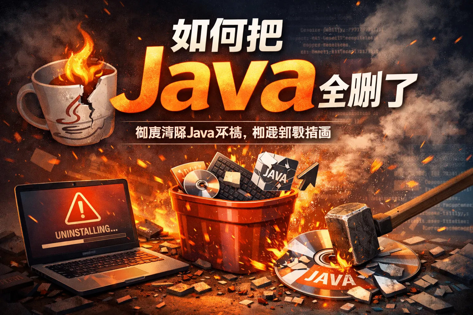 如何把java全删除了