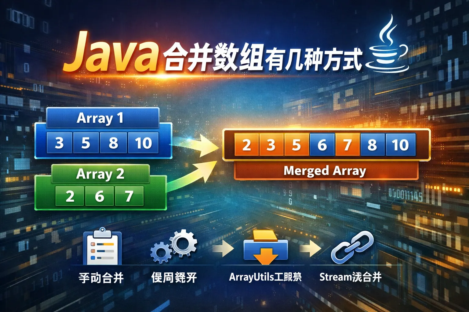 java合并数组有几种方式