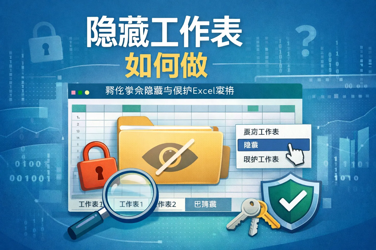 隐藏工作表如何做