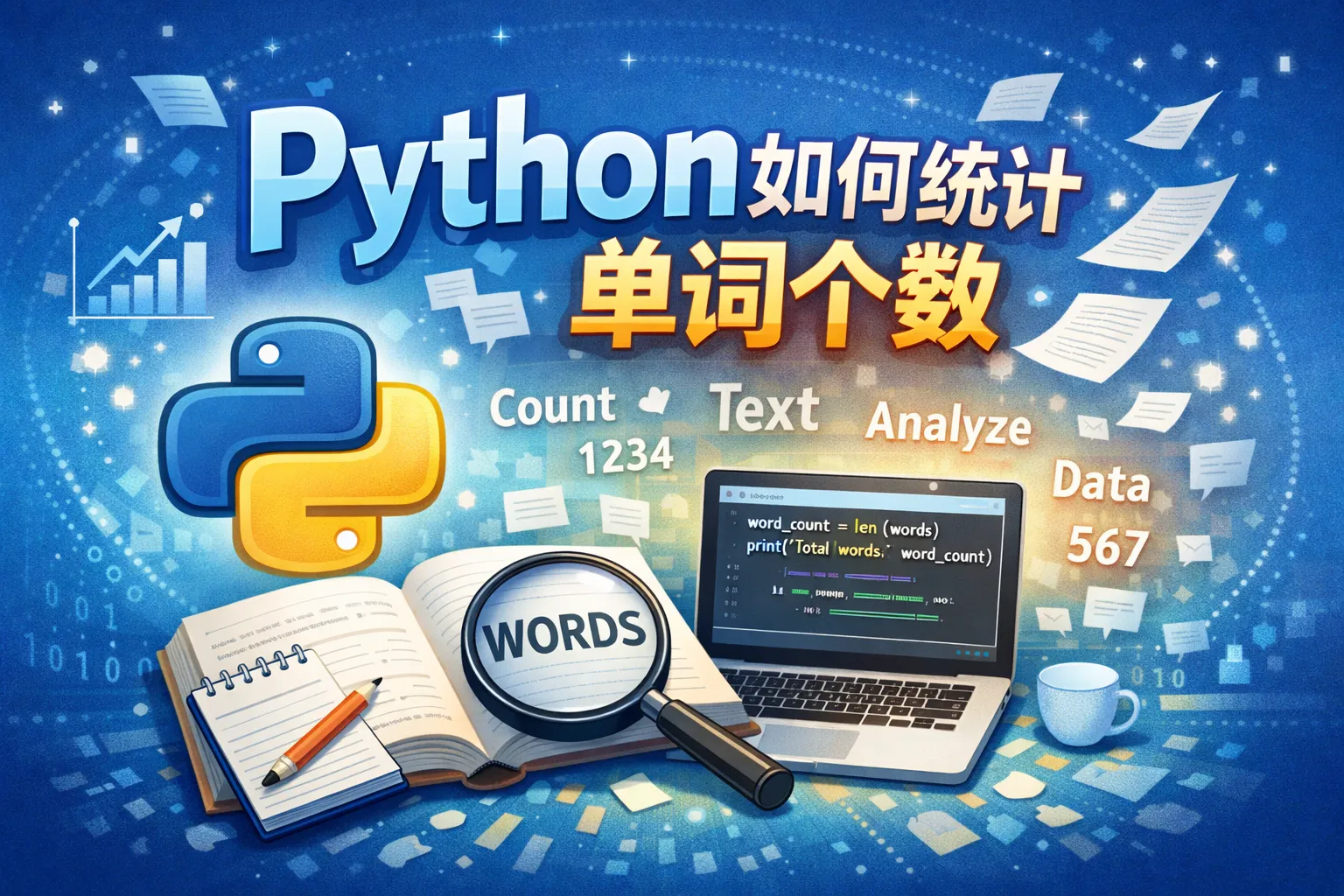 python如何统计单词个数