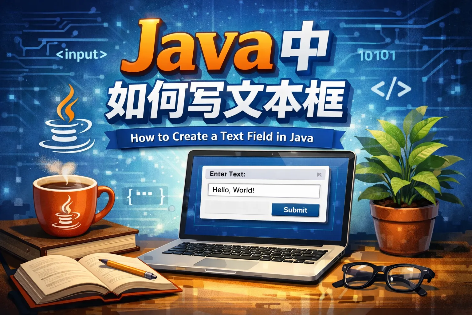 java中如何写文本框