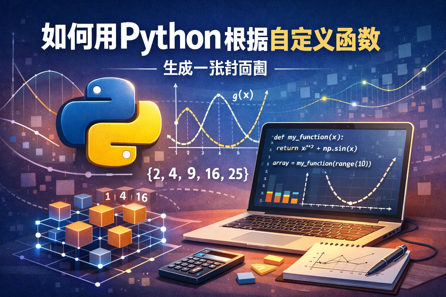 如何用python根据自定义函数创造数组