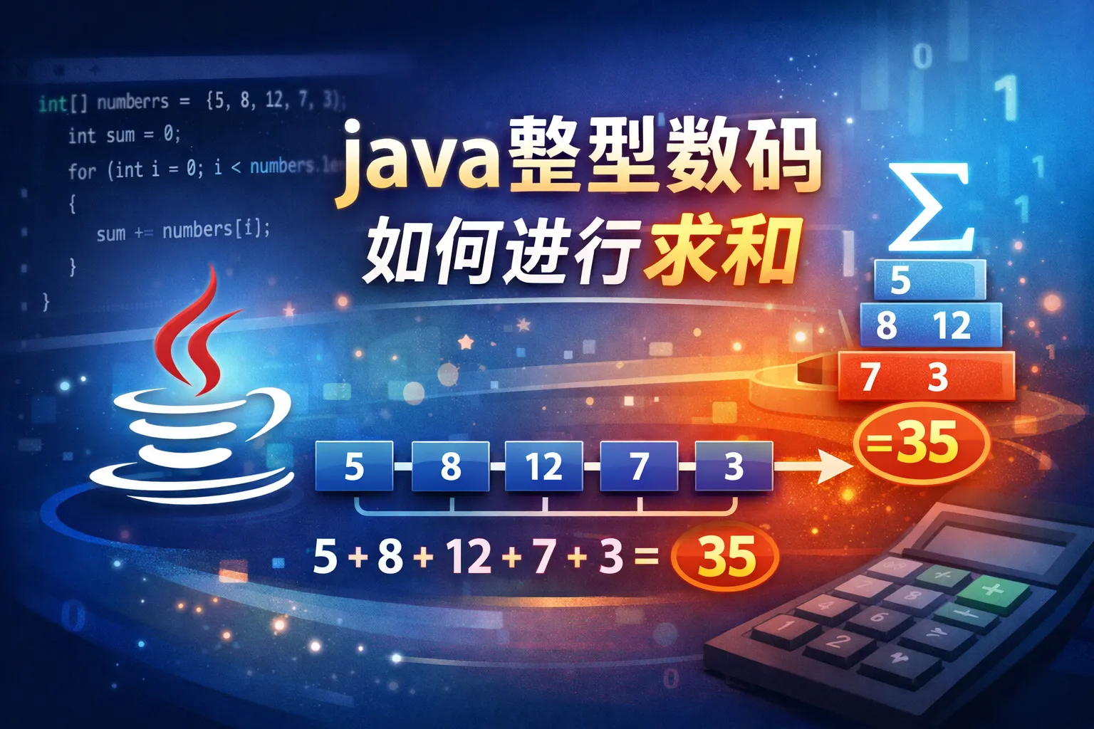 java整型数组如何进行求和