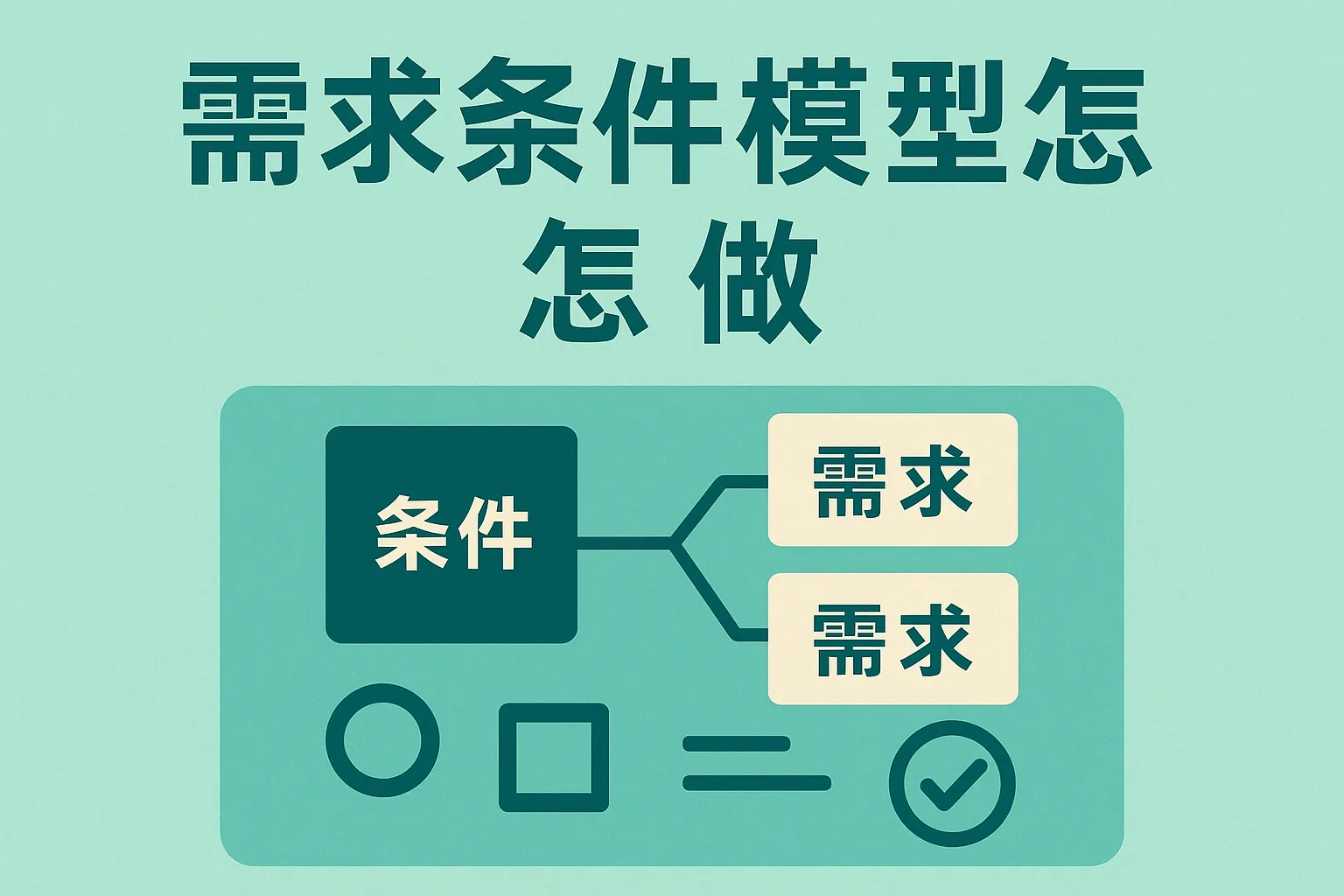 需求条件模型怎么做