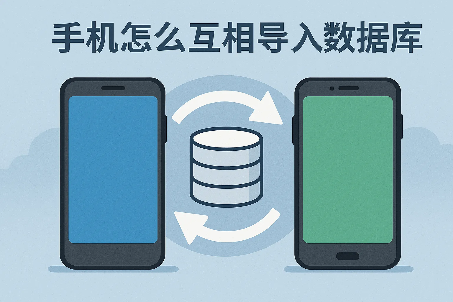 手机怎么互相导入数据库