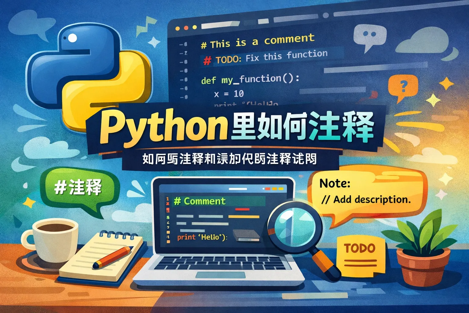 python里如何注释