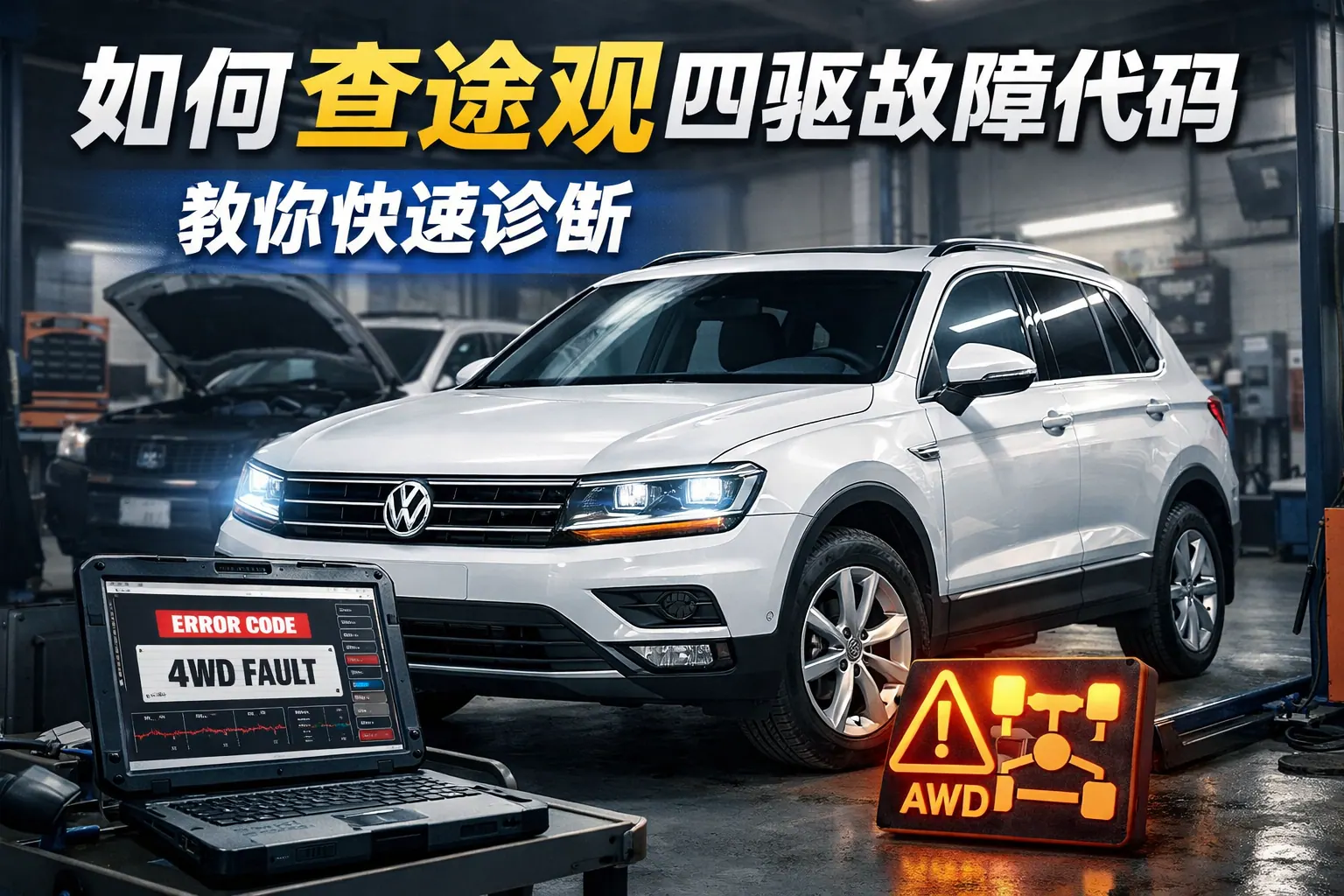 如何查途观四驱故障代码