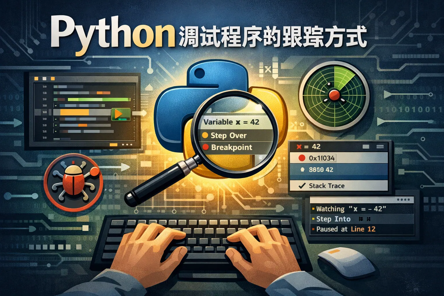 python调试程序的跟踪方式
