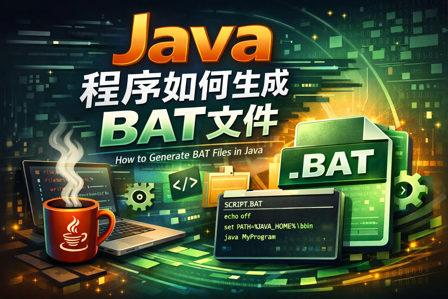 java程序如何生成bat文件