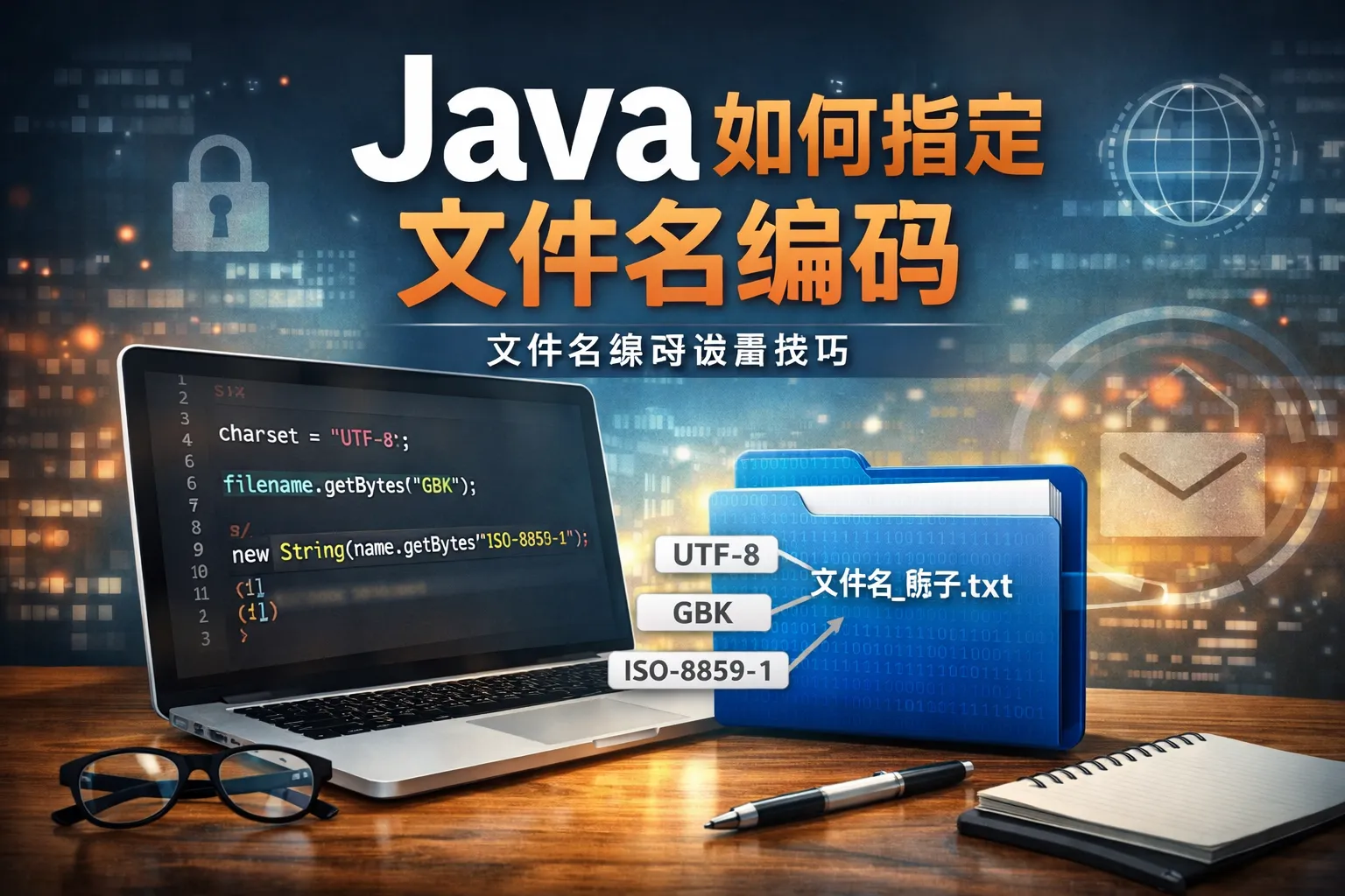java如何指定文件名编码