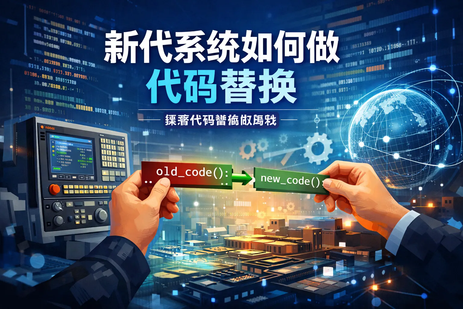 新代系统如何做代码替换